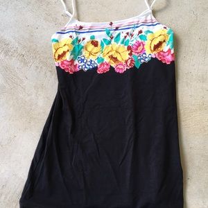 Intimately Free people swim cover beach sundress size L adjustable straps black